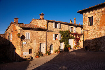 Fototapeta na wymiar Italia, Toscana, provincia di Siena, il paese di Murlo. 