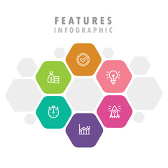 Timeline Infographic vector illustration used for features, catagories, branches, 