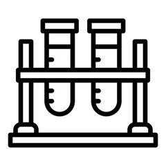 Fototapeta premium Test Tube line icon