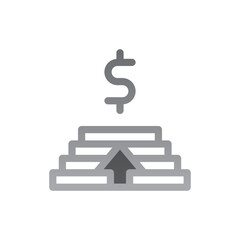 salary two tone gradient icon