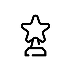 trophy line icon
