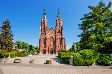 Church Of the Virgin Mary of the Rosary. Pabianice, Lodz Voivodeship, Poland.