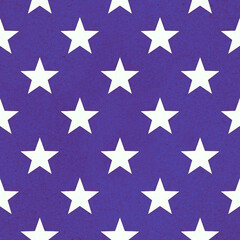 Polka vintage retro background seamless texture in white stars.