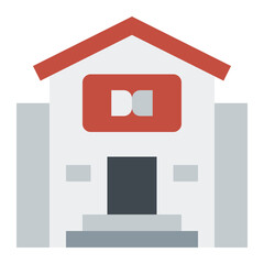 Library flat icon