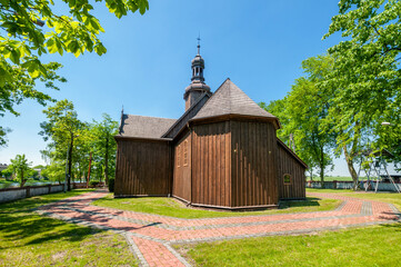 Church of St. Lawrence in Rossoszyca, Lodz Voivodeship, Poland