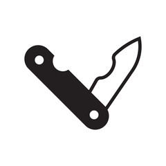 penknife icon vector illustration logo design