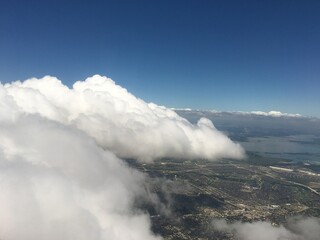 view from the airplane window