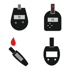 blood sugar meter icon © Ida