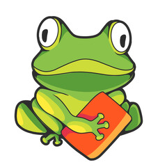 Frog cartoon amphibian