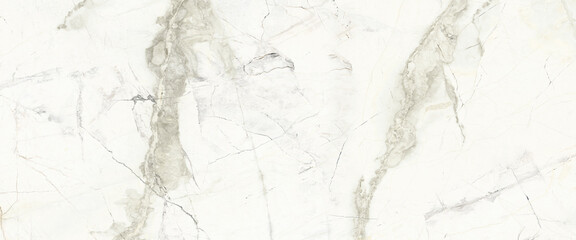 White marble stone texture with golden cracks pattern, close up background