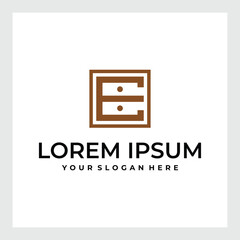 Wardrobe icon vector design templates