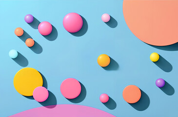 bright colorful background for layout. geometric shapes