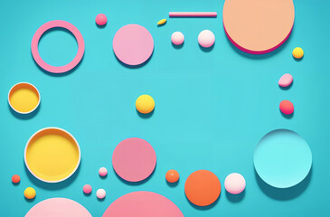 bright colorful background for layout. geometric shapes