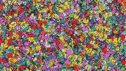 Fototapeta na wymiar Breathtaking colorful abstract 1970s geometric pattern