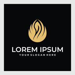 Golden Swan Luxury Logo Template