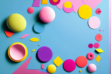 bright colorful background for layout. geometric shapes