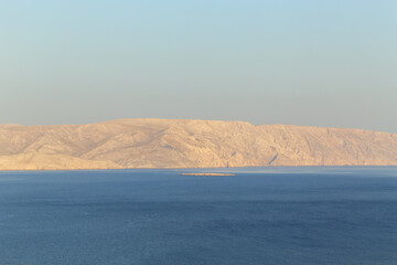 A rocky island in the Adriatic sea near Senj, Croatia.