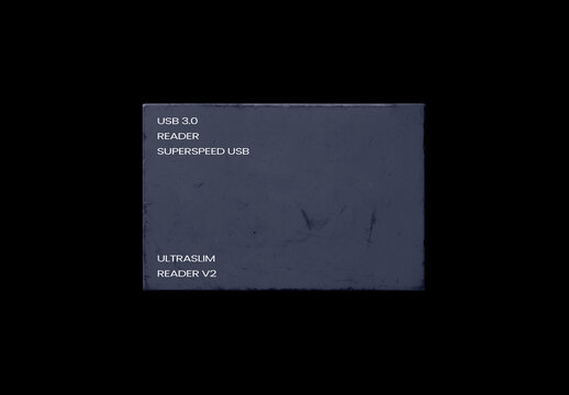 Memory Card Flash Compact Stick Adapter Mockup Template