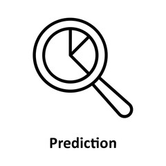 Forecast, magnifier  Vector Icon which can easily modify or edit

