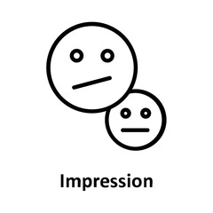 Emoticon, expression  Vector Icon which can easily modify or edit

