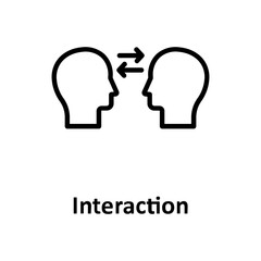 Communication, interaction  Vector Icon which can easily modify or edit

