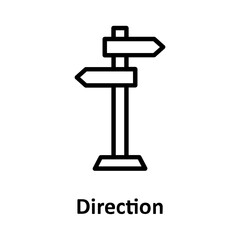 Direction, signpost  Vector Icon which can easily modify or edit

