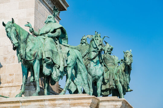 Heroes Square in Budapest, Hungary