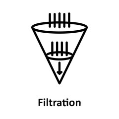 Filtration, riddle Vector Icon which can easily modify or edit
