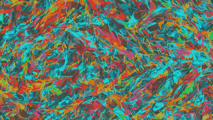 Dynamic multicolor abstract background with an angular pattern and geometry