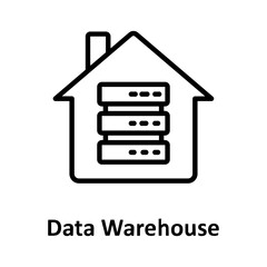 Client server, data storage Vector Icon which can easily modify or edit

