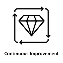 Cip, continuous improvement Vector Icon Fully Editable

