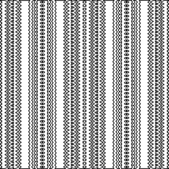 Stylish texture with figures from lines.
Abstract geometric black and white pattern for web page, textures, card, poster, fabric, textile. Monochrome graphic repeating design. 