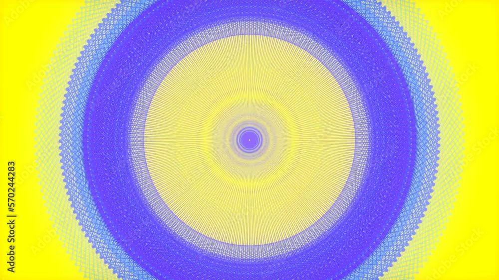 Poster Patterns created by digital loop animated wire structure. 3d rendering 4K
