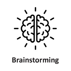 Brain, brain training Vector Icon which can easily modify or edit

