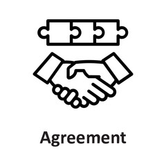 Agreement, cooperation Vector Icon which can easily modify or edit

