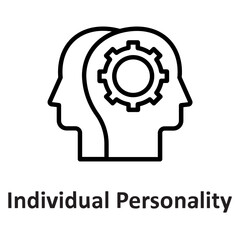  Brain, cogwheel Vector Icon which can easily modify or edit

