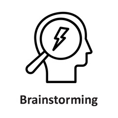 Brain, brainstorming Vector Icon which can easily modify or edit
