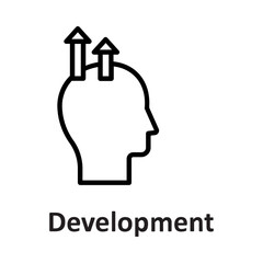 Brain, development Vector Icon which can easily modify or edit

