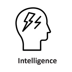 Brain, brainstorming Vector Icon which can easily modify or edit

