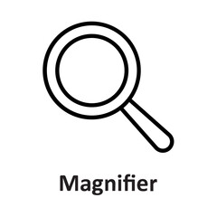Loupe, magnifier Vector Icon which can easily modify or edit
