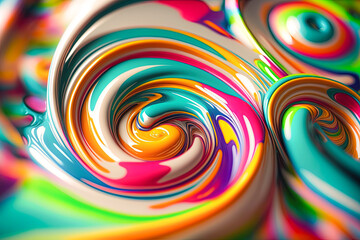 Fototapeta na wymiar colorful swirl, Generative AI