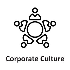 Corporate, corporate culture Vector Icon

