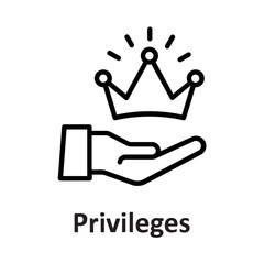 Benefits, crown Vector Icon

