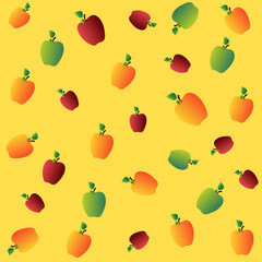 seamless pattern with apples