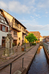 Historische Stadt Riquewihr iim Elsass, Frankreich