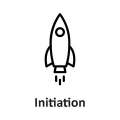 Initiation, launch Vector Icon

