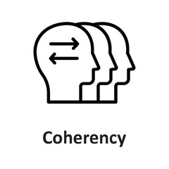 Coherency, orderliness Vector Icon

