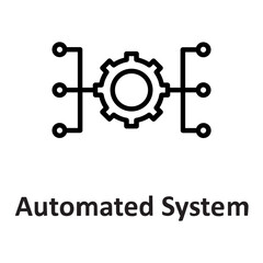 Automate, automated system Vector Icon

