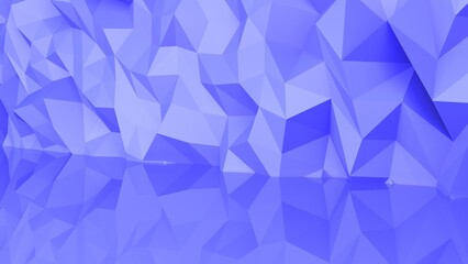 Blue low-poly background with geometric pattern