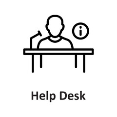 Help desk, info Vector Icon

